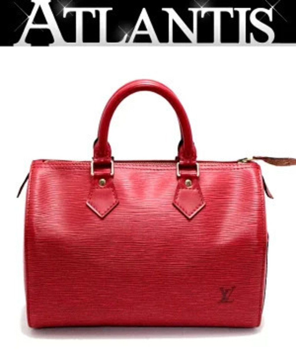 Louis Vuitton Speedy Handbag Epi Leather Castilian Red
